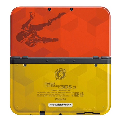 Nintendo New 3DS XL Samus Edition color  rojo y dorado