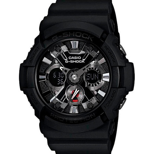 Reloj Casio G-shock Para Caballero Color de la correa Negro Color del bisel Negro Color del fondo Negro