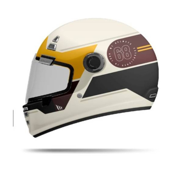 Casco Mt Helmets Jarama Genuine A9 Dorado Para Moto