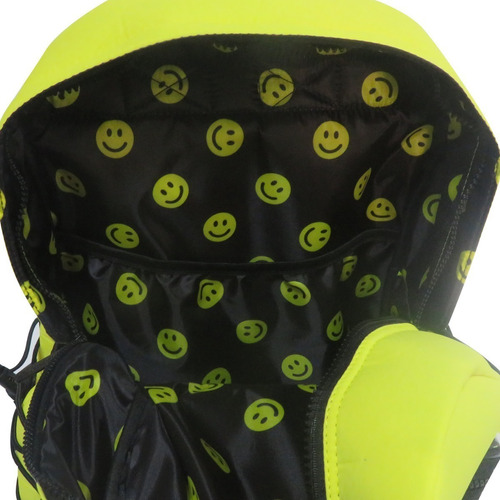 Mochila Espalda 16'' Urbana Positive Cresko Color Amarillo Diseño de la tela Liso