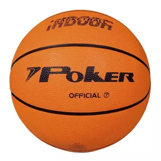 Bola Basquete Poker Indoor 7.0 Laranja