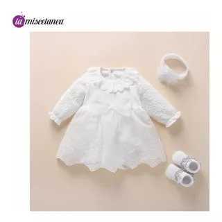 Vestido Blanco Para Bebés- Bautizo