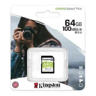 Tarjeta De Memoria Kingston Sds2-64gb  Canvas Select Plus 64gb