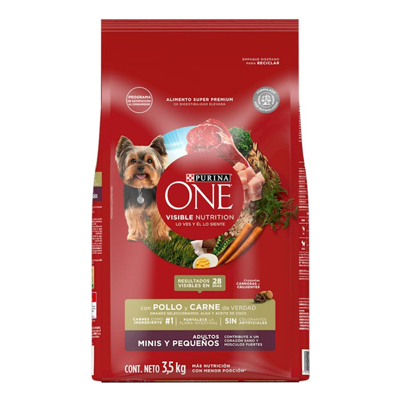 Alimento Seco Purina One Para Perros Adultos 3.5 Kg