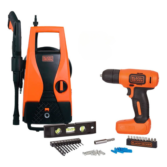 Hidrolavadora Black And Decker + Taladro Atornillador B+d