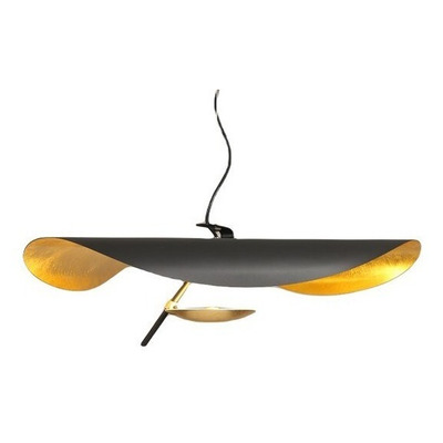 Colgante Led Drone 12w Negro Oro Deco Moderno Cie
