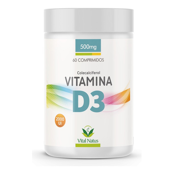 Vitamina D3 500mg C/ 60 Comprimidos