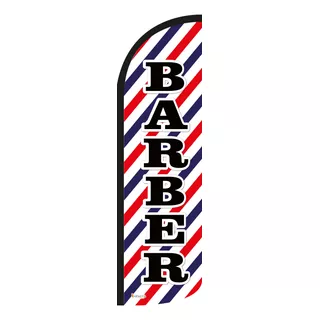 Funda Para Bandera Publicitaria Barber Rayas (4 X 1 Mts)