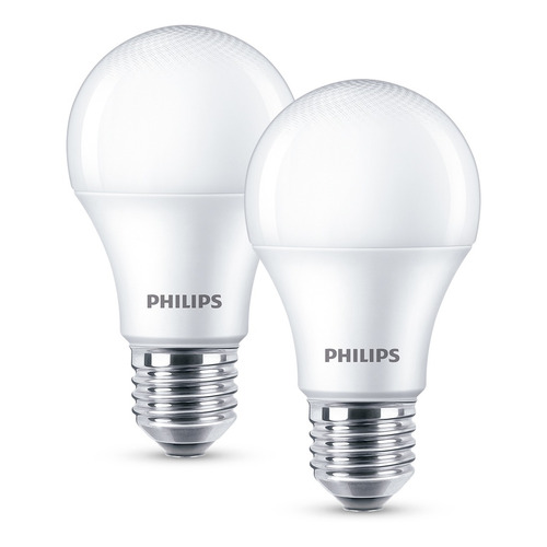 Pack 2 Ampolleta Led Philips Ess E27 4w Calida