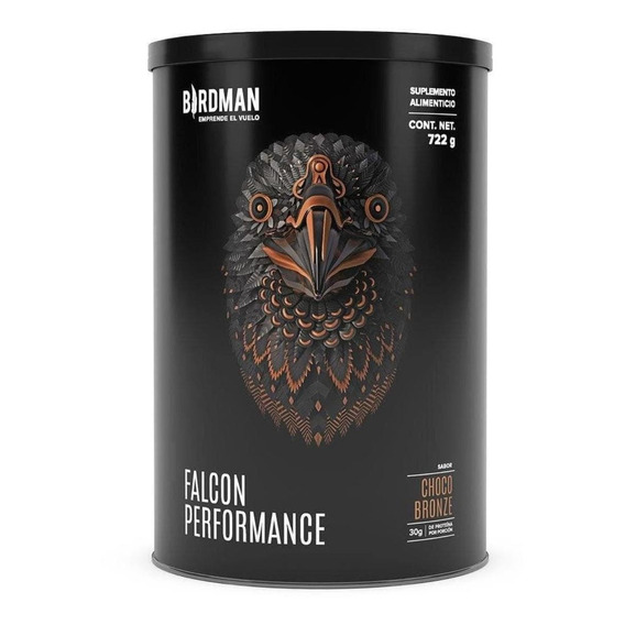 Birdman Falcon Performance Proteina Vegetal Premium 722 Gr Sabor Choco bronze