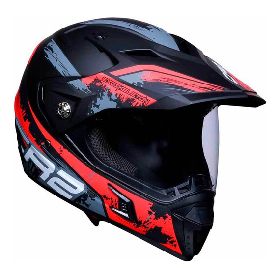 Casco Para Moto Talla M Certificado Bluetooth Rojo Cr2 Vento