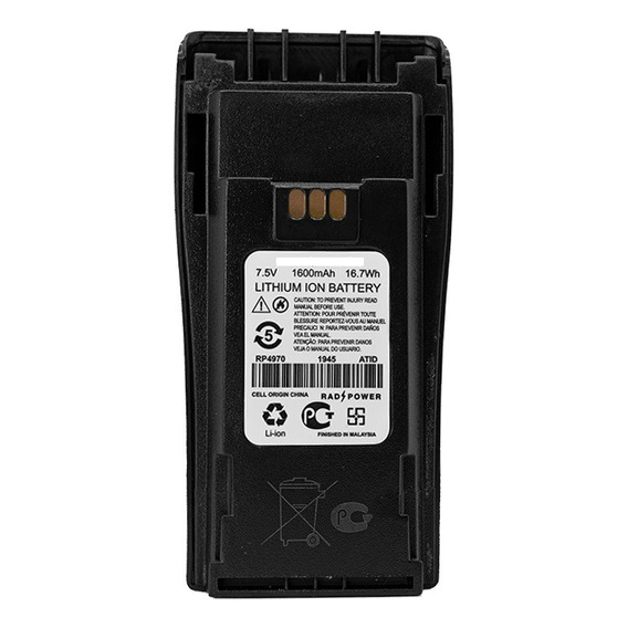 Bateria Rad Power Para Radios Motorola Ep450 Dep450 Nntn4970