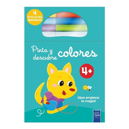 Pinta Descubre Colores - Canguro - Yoyo - Libro + Marcadores