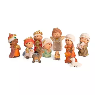 Pesebre Infantil Importado - 9cm - 11 Pz