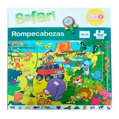 Rompecabezas Puzzle Safari 150 Piezas Niños Didactico