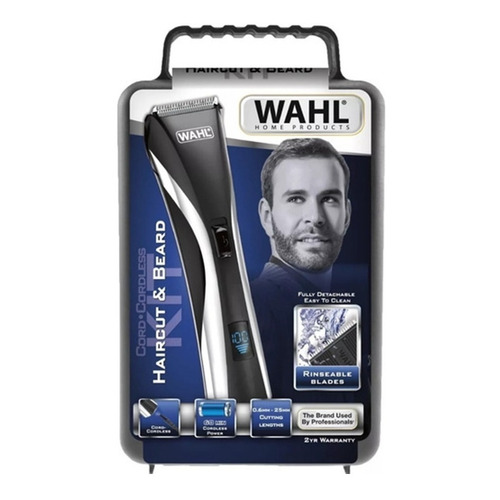 Wahl Maqina De Corte Recargable Diy Con 18 Piezas Y Bolso