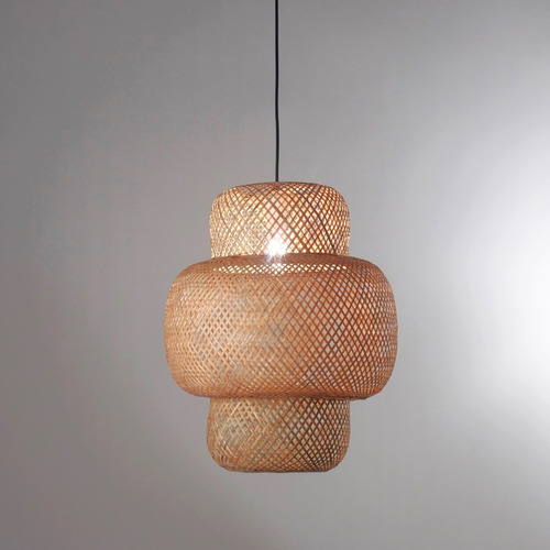 Lámpara Colgante De Techo Bamboo Baco Rústica E27 - Rex Color Marrón