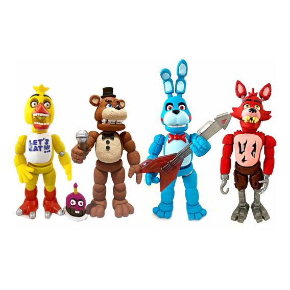 Five Nights At Freddy's 4 Figuras Articuladas Con Luz