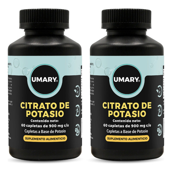 Umary Citrato De Potasio 120 Tableta 900 Mg Duo (60 Días) Sabor Sin Sabor