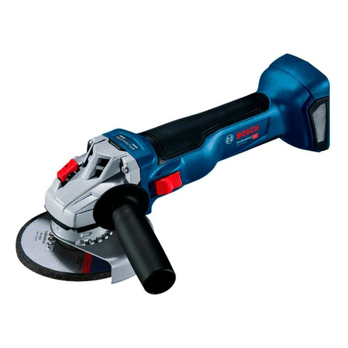 Amoladora angular inalámbrica Bosch Professional GWS 18V-10 color azul 1000 W y accesorio