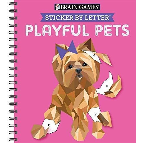 Brain Games - Sticker By Letter Playful Pets Sticke, De Publications International L. Editorial Publications International, Ltd. En Inglés