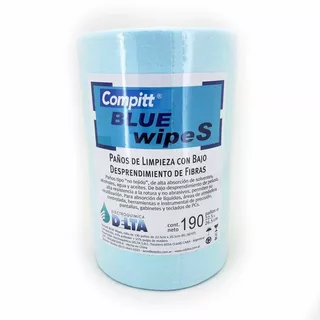 Paño Limpieza No Tejido Delta Compitt Blue Wipes Rollo X 190