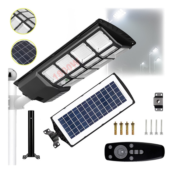 Lámpara Led Foco Solar Luminaria Suburbana Alumbrado Público