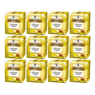 Chá Twinings Limão Com Gengibre Kit 12 Caixas 120 Sachês