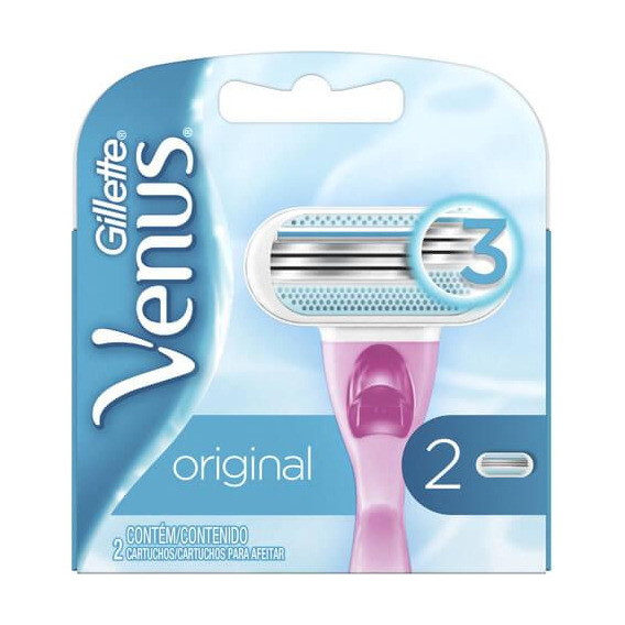 Cartuchos Para Afeitar Gillette Venus Original 2 Unidades