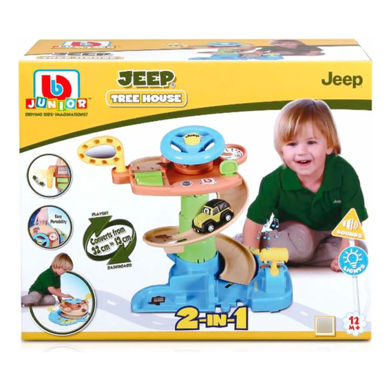 Pista Arbol Burago Junior Jeep Tree House Sonido Y Luz Febo