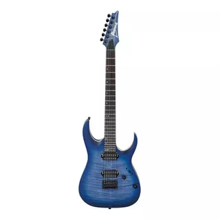 Guitarra Elétrica Ibanez Rga Standard Rga42fm De  Bordo/meranti Blue Lagoon Burst Flat Com Diapasão De Jatobá