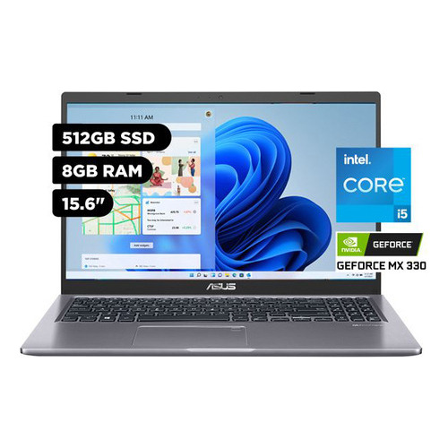 Laptop Asus Intel Core I5 1135g7 8gb 512gb Ssd Nvidia Mx330 Color Gris