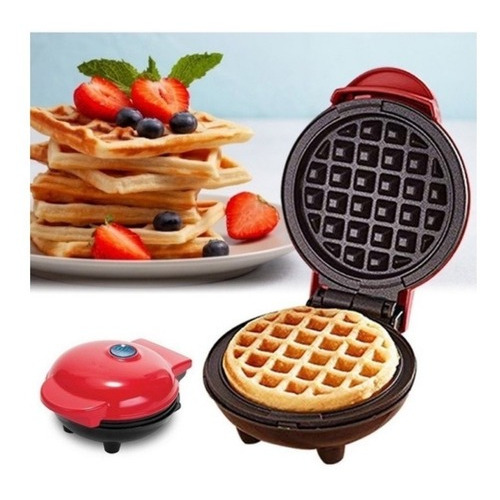 Mini Waflera Repostería Waflera Eléctrica Redondas Wafles 