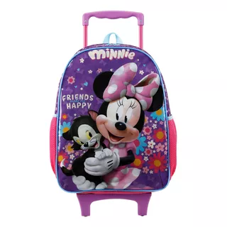 Mochila Com Rodinha M Tam 14 Minnie X1 Xeryus 11401