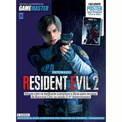 Super Detonado Game Master Dicas e Segredos - Resident Evil 3, de a Europa.  Editora Europa Ltda., capa mole em português, 2020 - Escorrega o Preço