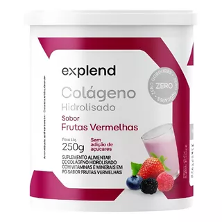 Colágeno Hidrolisado - Sabor Frutas Vermelhas - 250g