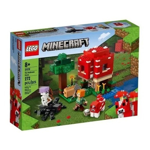 Lego 21179 Minecraft La Casa-champiñón Imperdible!!! Cantidad De Piezas 272