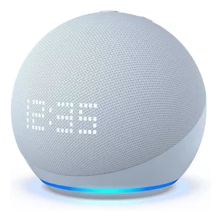 Amazon Echo Dot 5th Gen With Clock Com Assistente Virtual Alexa, Display Integrado - Blue 110v/240v