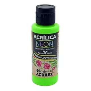 Tinta Acrílica Neon Acrilex 60ml Verde