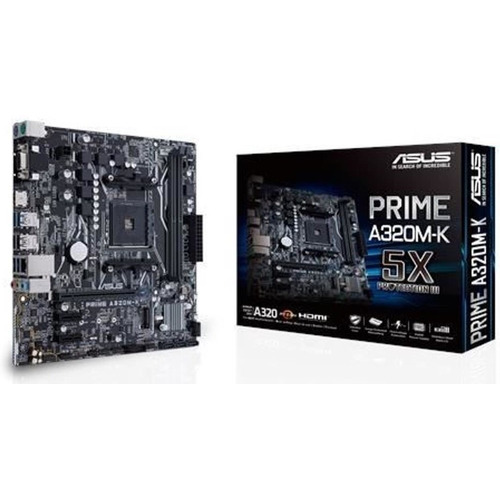 Placa base ASUS PRIME A320M-K AMD Ryzen AM4 DDR4 HDMI VGA M.2 USB 3.1 ATX