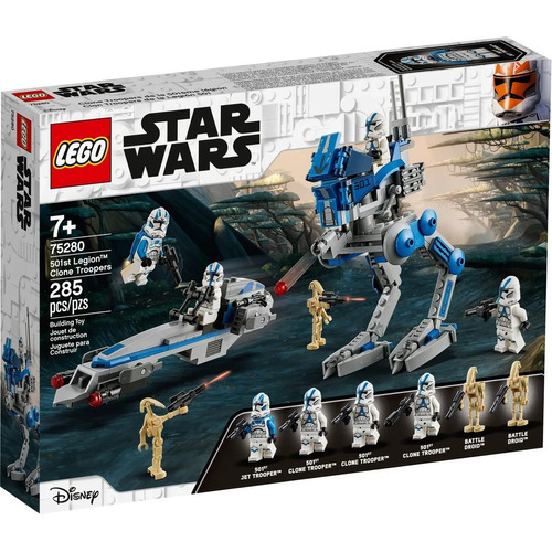 Lego® Star Wars - Soldados Clon De La Legión 501 (75280) Cantidad de piezas 285