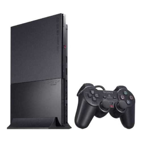 Sony PlayStation 2 Slim Standard  color charcoal black