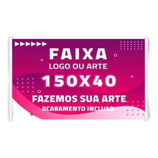 Banner Personalizado Completo Medida De 150x 0,40