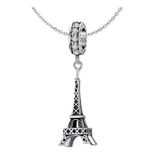 Gargantilla Krasha Plata Esterlina Torre Eiffel Dama 