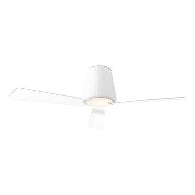 Ventilador De Techo Garbí Blanco Control Remoto Led 18w Grok 1.32 M 30w Blanco Satinado Transparente Acrílico 3