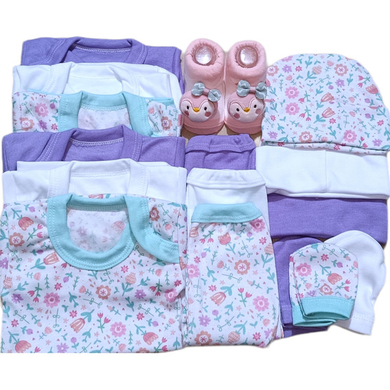 Pack Ajuar De Bebe Niño Y Niña Con Calcetines 3d Ropa Bebe