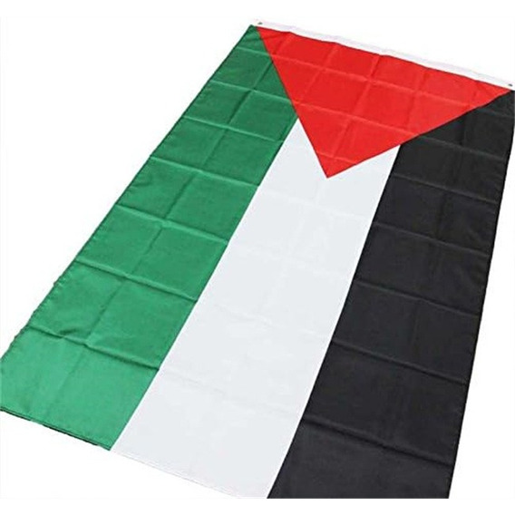 Bandera De Palestina 90 X 150 Cm Con Dos Ojales Metálicos