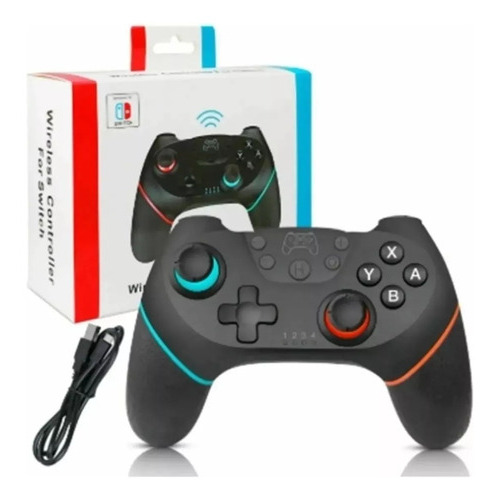 Control Mando Inalambrico Compatible Nintendo Switch Color Negro
