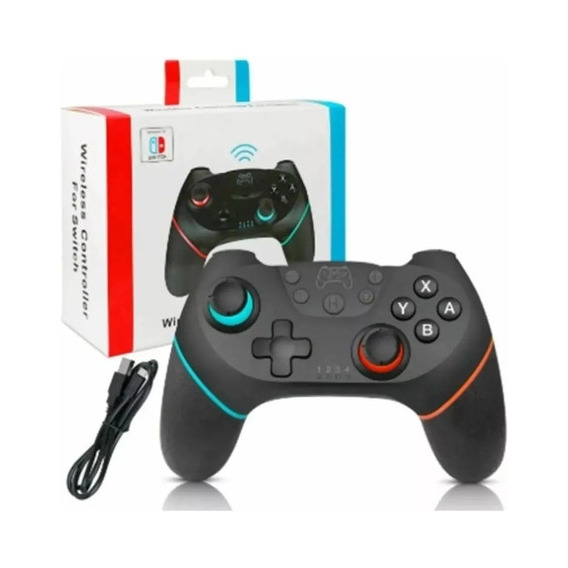 Control Mando Inalambrico Compatible Nintendo Switch Color Negro