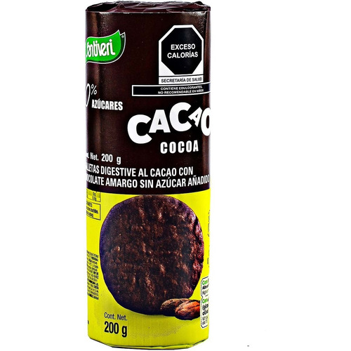 Galleta Digestive Cacao Santiveri 200g Sin Azúcar Glutenfree